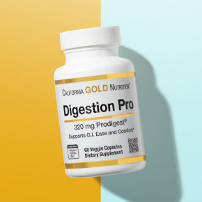 California Gold Nutrition, Digestion Pro, добавка для пищеварения с ProDigest®, 320 мг, 60 растительных капсул в Москве - eco-herb.ru | фото