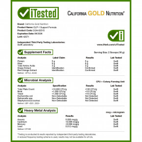 California Gold Nutrition, добавка для поддержания уровня ГПП-1 с пептидами коллагена, пребиотической клетчаткой и незаменимыми аминокислотами, арбуз и юдзу, 1 кг (2,2 фунта) в Москве - eco-herb.ru | фото