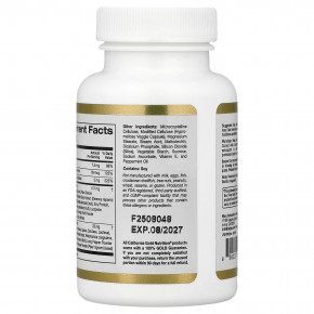 California Gold Nutrition, добавка для здоровья простаты с запатентованной поддерживающей смесью, сереноей, корнем крапивы и оксидом цинка, 90 вегетарианских капсул в Москве - eco-herb.ru | фото