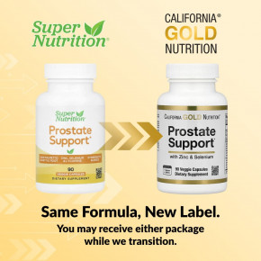 California Gold Nutrition, добавка для здоровья простаты с запатентованной поддерживающей смесью, сереноей, корнем крапивы и оксидом цинка, 90 вегетарианских капсул в Москве - eco-herb.ru | фото