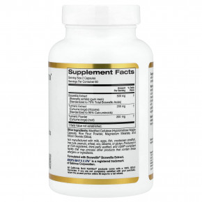 California Gold Nutrition, экстракт босвеллии, комплекс куркумина из куркумы с экстрактом куркумы и порошком куркумы, 120 растительных капсул в Москве - eco-herb.ru | фото