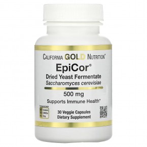 California Gold Nutrition, EpiCor, сухой дрожжевой ферментат, 500 мг, 30 растительных капсул в Москве - eco-herb.ru | фото