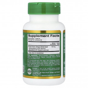 California Gold Nutrition, EuroHerbs™, экстракт гинкго билоба, качество Euromed, 120 мг, 60 растительных капсул в Москве - eco-herb.ru | фото