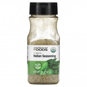 California Gold Nutrition, Foods, Organic Italian Seasoning, 1.3 oz (37 g) - описание