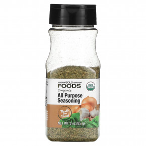 California Gold Nutrition, Foods, Organic All Purpose Seasoning, 3 oz (85 g) - описание