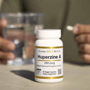 California Gold Nutrition, гуперзин А, 250 мкг, 30 растительных капсул (Товар снят с продажи) в Москве - eco-herb.ru | фото