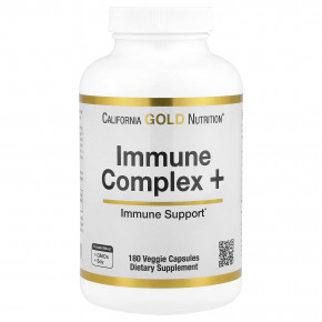 California Gold Nutrition, Immune Complex +, комплекс для укрепления иммунитета, 180 растительных капсул в Москве - eco-herb.ru | фото