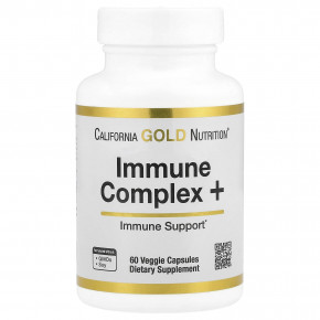 California Gold Nutrition, Immune Complex +, комплекс для укрепления иммунитета, 60 растительных капсул в Москве - eco-herb.ru | фото