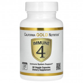 California Gold Nutrition, Immune 4, средство для укрепления иммунитета, 60 вегетарианских капсул (Товар снят с продажи) в Москве - eco-herb.ru | изображение California Gold Nutrition, Immune 4, средство для укрепления иммунитета, 60 вегетарианских капсул (Товар снят с продажи) в Москве - eco-herb.ru | фото