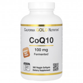 California Gold Nutrition, коэнзим Q10, 100 мг, 360 растительных капсул (Товар снят с продажи) в Москве - eco-herb.ru | фото