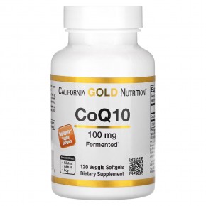 California Gold Nutrition, коэнзим Q10, 100 мг, 120 растительных капсул в Москве - eco-herb.ru | фото