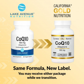 California Gold Nutrition, коэнзим Q10, убихинон класса USP, 100 мг, 120 растительных капсул в Москве - eco-herb.ru | фото