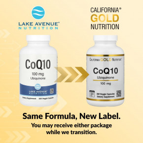 California Gold Nutrition, коэнзим Q10, убихинон класса USP, 100 мг, 360 растительных капсул в Москве - eco-herb.ru | фото