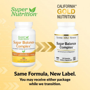 California Gold Nutrition, комплекс для поддержания уровня сахара с хромом, джимнемой, гинкго билоба и расторопшей, 120 капсул в Москве - eco-herb.ru | фото