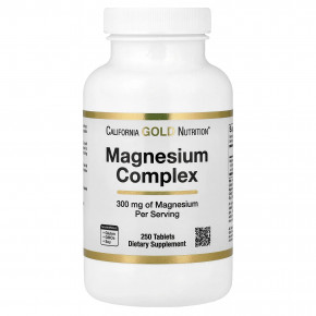 California Gold Nutrition, комплекс магния, 300 мг, 250 таблеток в Москве - eco-herb.ru | изображение California Gold Nutrition, комплекс магния, 300 мг, 250 таблеток в Москве - eco-herb.ru | фото