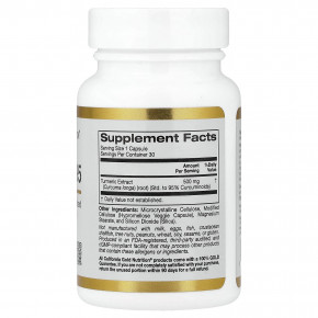 California Gold Nutrition, куркумин 95, 30 растительных капсул (500 мг в 1 капсуле) в Москве - eco-herb.ru | фото