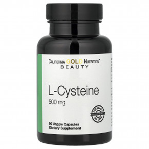 California Gold Nutrition, L-цистеин, 500 мг, 90 растительных капсул - описание | фото