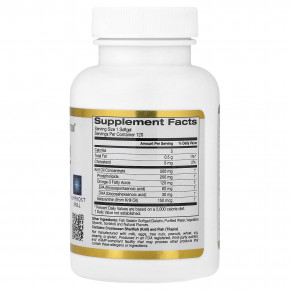 California Gold Nutrition, масло антарктического криля, комплекс фосфолипидов омега-3 с астаксантином, натуральная клубника и лимон, 500 мг, 120 капсул из рыбьего желатина в Москве - eco-herb.ru | фото