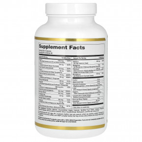 California Gold Nutrition, мультивитамины и минералы с метилом B12, витамином C, L-метилфолатом и биокверцетином, для приёма два раза в день, 180 растительных капсул в Москве - eco-herb.ru | фото