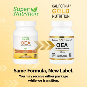 California Gold Nutrition, OЭA (олеоилэтаноламид), 125 мг, 120 растительных капсул в Москве - eco-herb.ru | изображение California Gold Nutrition, OЭA (олеоилэтаноламид), 125 мг, 120 растительных капсул в Москве - eco-herb.ru | фото