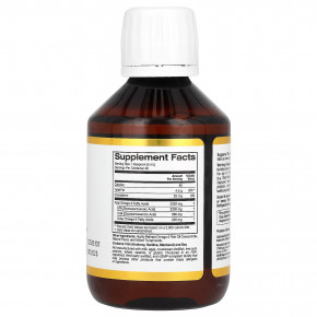 California Gold Nutrition, Oslomega®, норвежский рыбий жир с омега-3 повышенной силы действия, натуральный лимонный вкус, 200 мл (6,7 жидк. унции) в Москве - eco-herb.ru | фото