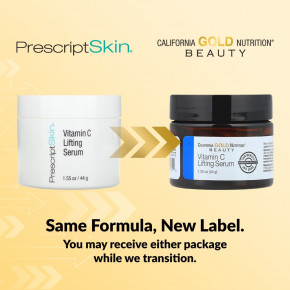 California Gold Nutrition, подтягивающая сыворотка с витамином C, гель-сыворотка для улучшения цвета кожи, 44 г (1,55 унции) в Москве - eco-herb.ru | фото