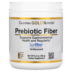 California Gold Nutrition, Пребиотическая клетчатка, 180 г (6,3 унции) - описание