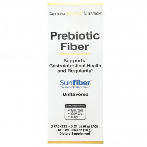California Gold Nutrition, пребиотическая клетчатка, 3 пакетика, по 6 г (0,21 унции) (Товар снят с продажи) в Москве - eco-herb.ru | фото