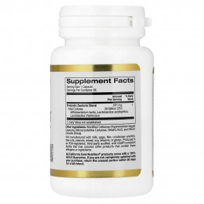 California Gold Nutrition, пробиотики для женщин, со смесью пробиотических бактерий, бифидобактериями лактис, ацидофильными лактобактериями и лактобактериями рамнозус, 20 млрд КОЕ, 60 растительных капсул в Москве - eco-herb.ru | фото