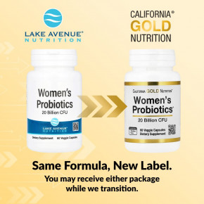 California Gold Nutrition, пробиотики для женщин, со смесью пробиотических бактерий, бифидобактериями лактис, ацидофильными лактобактериями и лактобактериями рамнозус, 20 млрд КОЕ, 60 растительных капсул в Москве - eco-herb.ru | фото