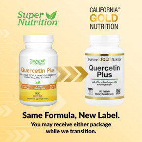 California Gold Nutrition, Quercetin Plus с кверцетином, витамином C, цитрусовыми биофлавоноидами, бромелаином и куркумой, 100 таблеток в Москве - eco-herb.ru | изображение California Gold Nutrition, Quercetin Plus с кверцетином, витамином C, цитрусовыми биофлавоноидами, бромелаином и куркумой, 100 таблеток в Москве - eco-herb.ru | фото