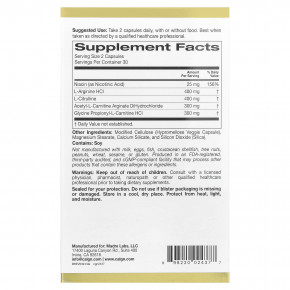 California Gold Nutrition, Rexdrive™ Amino, добавка для мужчин с L-аргинина гидрохлоридом, L-цитруллином, ацетил-L-карнитин аргината дигидрохлоридом и глицин пропионил-L-карнитина гидрохлоридом, 60 растительных капсул в Москве - eco-herb.ru | фото