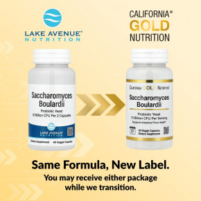 California Gold Nutrition, сахаромицеты Буларди, пробиотические дрожжи, 10 млрд КОЕ, 60 растительных капсул в Москве - eco-herb.ru | фото