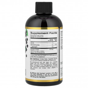California Gold Nutrition, Sambucus, сироп из бузины для взрослых, 240 мл (8 жидк. унций) в Москве - eco-herb.ru | фото
