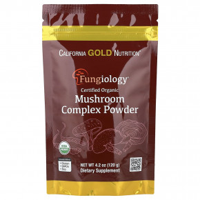 California Gold Nutrition, сертифицированный органический грибной комплекс в порошке, 120 г (4,2 унции) в Москве - eco-herb.ru | фото