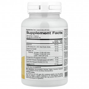 California Gold Nutrition, SimplyOne®, комплекс ферментов с бетаина гидрохлоридом, экстрактом жёлчи крупного рогатого скота, ферментами полного спектра и бромелаином, 90 капсул в Москве - eco-herb.ru | фото