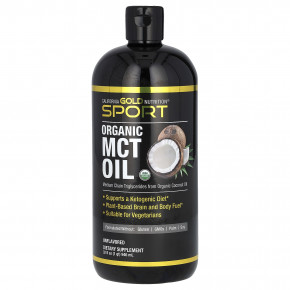 California Gold Nutrition, Sport, органическое масло MCT, 946 мл (32 жидк. унции) - описание | фото