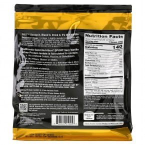 California Gold Nutrition, изолят сывороточного протеина со вкусом ванили, 2,27 кг (5 фунтов) в Москве - eco-herb.ru | фото