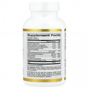 California Gold Nutrition, высокоэффективный комплекс витаминов группы B с метилфолатом и метилом B12, 90 растительных капсул в Москве - eco-herb.ru | изображение California Gold Nutrition, высокоэффективный комплекс витаминов группы B с метилфолатом и метилом B12, 90 растительных капсул в Москве - eco-herb.ru | фото