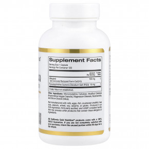 California Gold Nutrition, убихинол (восстановленная форма коэнзима Q10) с PQQ, 120 растительных капсул в Москве - eco-herb.ru | фото