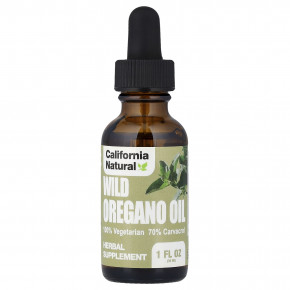 California Natural, масло дикого орегано, 30 мл (1 жидк. унция) - описание | фото