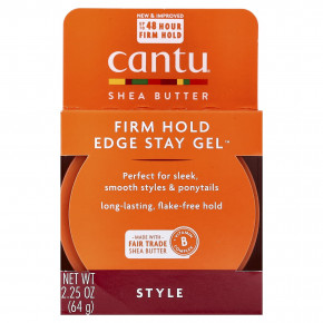 Cantu, Edge Stay Gel™, масло ши, для повышенной фиксации, 64 г (2,25 унции) в Москве - eco-herb.ru | изображение Cantu, Edge Stay Gel™, масло ши, для повышенной фиксации, 64 г (2,25 унции) в Москве - eco-herb.ru | фото