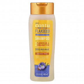 Cantu, Разглаживающий шампунь из семян льна, 400 мл (13,5 жидк. унц.) - описание | фото