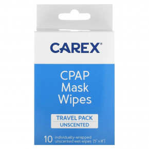 Carex, Протирочная маска с CPAP-маской, дорожный пакет, без запаха, 10 салфеток (Товар снят с продажи) в Москве - eco-herb.ru | фото