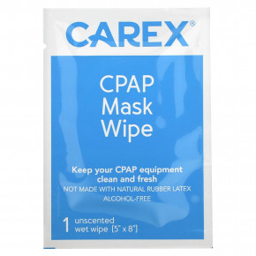 Carex, Протирочная маска с CPAP-маской, дорожный пакет, без запаха, 10 салфеток (Товар снят с продажи) в Москве - eco-herb.ru | фото