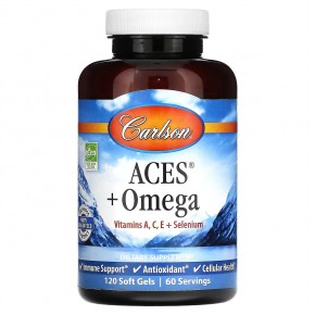 Carlson, ACES + Omega`` 120 мягких таблеток в Москве - eco-herb.ru | фото