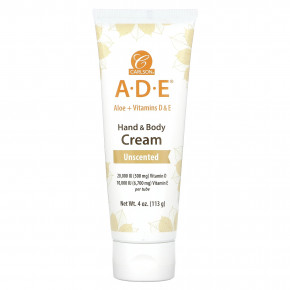 Carlson, ADE, крем для рук и тела, без запаха, 113 г (4 унции) - описание | фото
