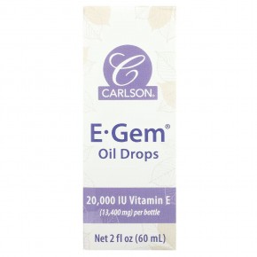 Carlson, E•Gem Oil Drops, 2 fl oz в Москве - eco-herb.ru | фото