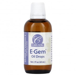 Carlson, E•Gem Oil Drops, 2 fl oz в Москве - eco-herb.ru | фото