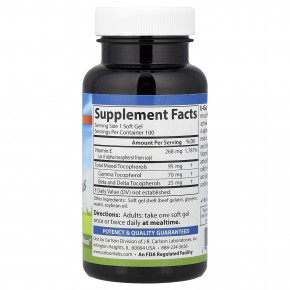 Carlson, E-Gems® Plus, 100 капсул в Москве - eco-herb.ru | фото